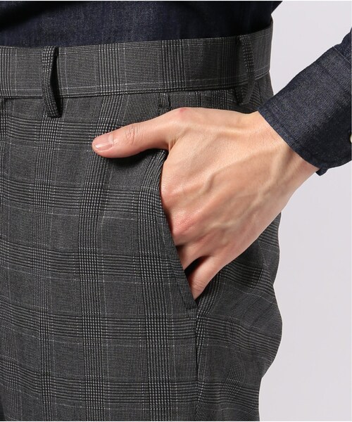 EDIFICE(エディフィス)の「EVALET グレンチェック アンクル パンツ(パンツ・グレー/S/M/L/XL)」の10枚目の写真
