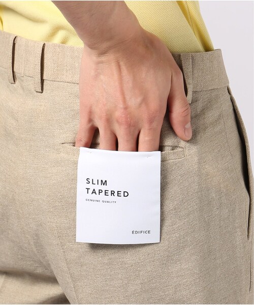 EDIFICE（エディフィス）の「EVALET アンクル パンツ（パンツ・ベージュ/S/M/L/XL）」の9枚目の写真