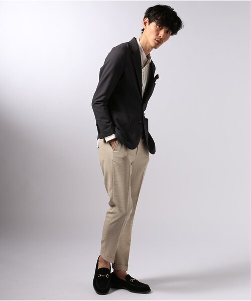 EDIFICE（エディフィス）の「EVALET アンクル パンツ（パンツ・ベージュ/S/M/L/XL）」の3枚目の写真