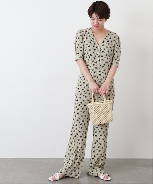 editforjlulu ヴィンテージ フラワーオールインワン 【公式通販】