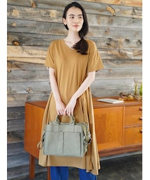 AMERICAN HOLIC | 強撚Vネックワンピース(ワンピース/ドレス)