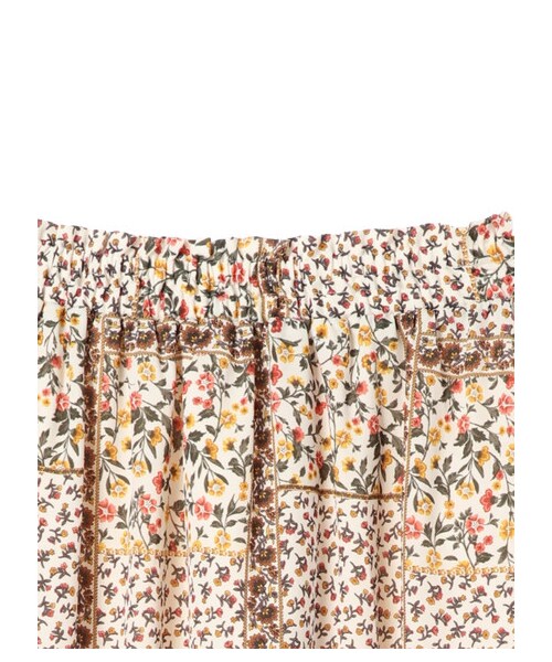 earth music&ecology(アースミュージックアンドエコロジー)の「【Special Price】パッチワークフラワースカート(スカート・アイボリー/キャメル/ネイビー・F)」の8枚目の写真