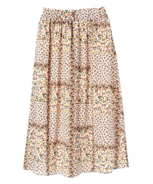 earth music&ecology(アースミュージックアンドエコロジー)の「【Special Price】パッチワークフラワースカート(スカート・アイボリー/キャメル/ネイビー・F)」の12枚目の写真