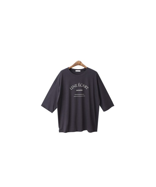 bodurine(ボドゥリネ)の「シンプル半袖Tシャツ *全4色*(Tシャツ/カットソー・レディース・옐로우/레드/화이트/그레이・one size)」の3枚目の写真