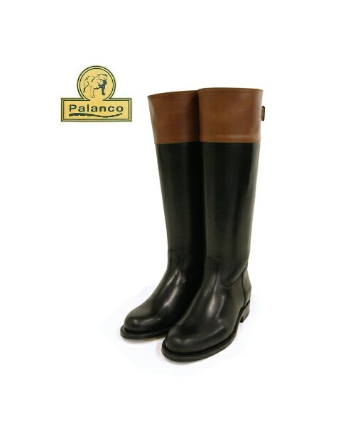 Palanco 37 パランコ革ジョッキーブーツロングブーツブラック黒