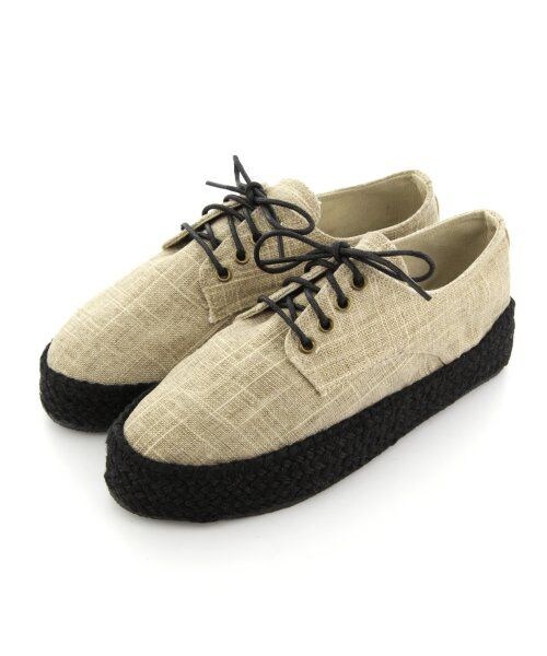 GLOBAL WORK（グローバルワーク）の「ジュートシューズ（シューズ・レディース・ブラック0/ベージュ52/ブルー85・Ｓ/Ｍ/Ｌ）」の2枚目の写真