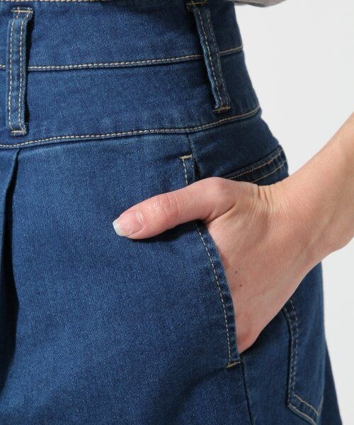 Heather（ヘザー）の「ハイウエストコクーンスカート（スカート・レディース・ホワイト/ケミカル/ブルー・Ｓ/Ｍ）」の7枚目の写真