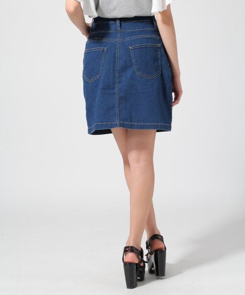 Heather（ヘザー）の「ハイウエストコクーンスカート（スカート・レディース・ホワイト/ケミカル/ブルー・Ｓ/Ｍ）」の5枚目の写真