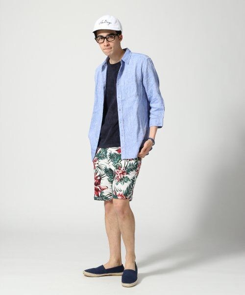 RAGEBLUE（レイジブルー）の「プリペラフラワーショーツ（パンツ・メンズ・ホワイト/ブルー・Ｍ/Ｌ）」の9枚目の写真