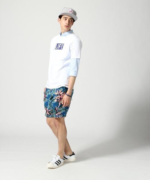 RAGEBLUE（レイジブルー）の「プリペラフラワーショーツ（パンツ・メンズ・ホワイト/ブルー・Ｍ/Ｌ）」の10枚目の写真