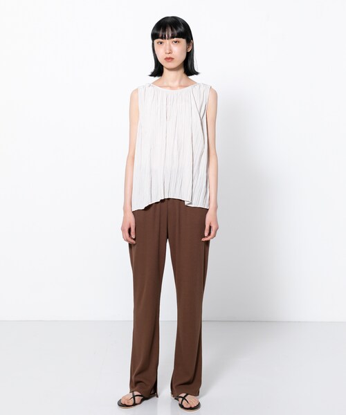 SENSE OF PLACE by URBAN RESEARCH（センスオブプレイスバイアーバンリサーチ）の「カットリブパンツ（パンツ・レディース・BEIGE/BROWN/MOCHA・FREE）」の9枚目の写真