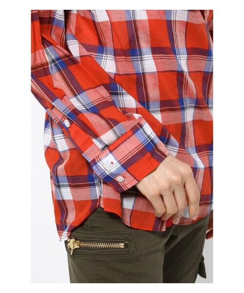 L’Appartement（アパルトモン）の「SMYTHE チェックカシュクールシャツ（シャツ・レディース・レッド・36）」の8枚目の写真