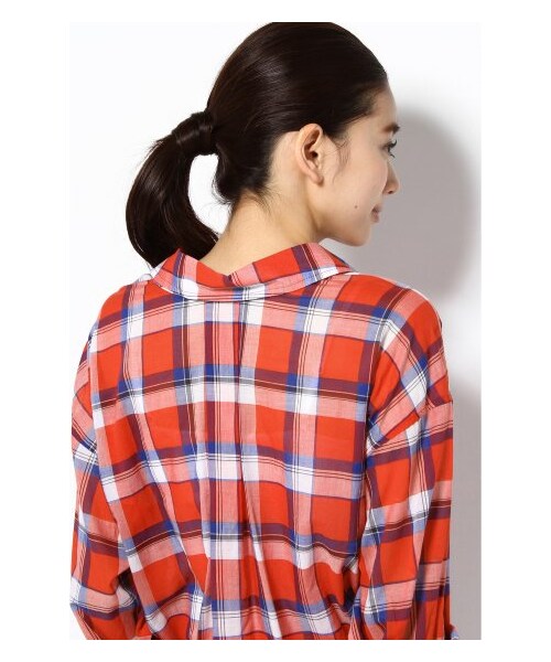 L’Appartement（アパルトモン）の「SMYTHE チェックカシュクールシャツ（シャツ・レディース・レッド・36）」の7枚目の写真