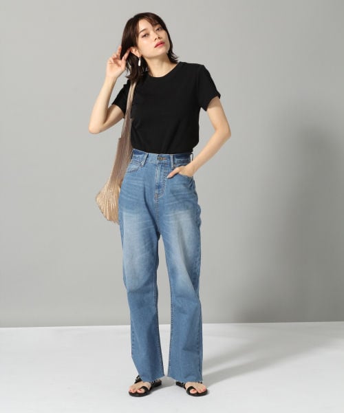 JEANASIS(ジーナシス)の「SCAFEデニムパンツ(パンツ・ライトブルー()/ブルー())」の4枚目の写真