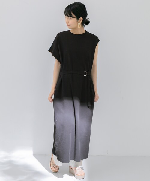 KBF（ケイビーエフ）の「アシンメトリーロングワンピース（ワンピース/ドレス・レディース・BLACK/BEIGE/LAVENDER・one）」の5枚目の写真