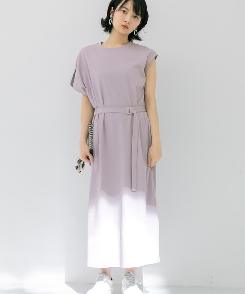 KBF（ケイビーエフ）の「アシンメトリーロングワンピース（ワンピース/ドレス・レディース・BLACK/BEIGE/LAVENDER・one）」の8枚目の写真