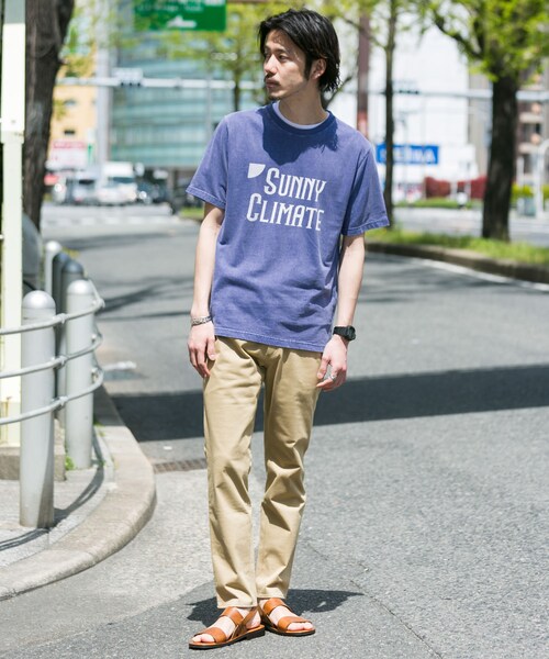 URBAN RESEARCH Sonny Label（アーバンリサーチサニーレーベル）の「ロゴプリントピグメントTシャツ（トップス・メンズ・グリーン/アイボリー/ブルー/ピンク・M/L）」の8枚目の写真