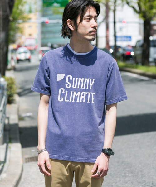 URBAN RESEARCH Sonny Label（アーバンリサーチサニーレーベル）の「ロゴプリントピグメントTシャツ（トップス・メンズ・グリーン/アイボリー/ブルー/ピンク・M/L）」の4枚目の写真