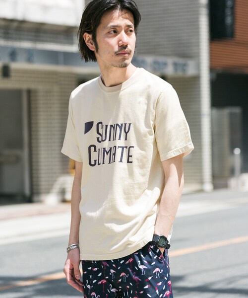 URBAN RESEARCH Sonny Label（アーバンリサーチサニーレーベル）の「ロゴプリントピグメントTシャツ（トップス・メンズ・グリーン/アイボリー/ブルー/ピンク・M/L）」の2枚目の写真