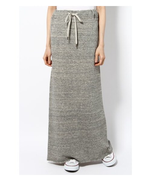 L’Appartement(アパルトモン)の「裏毛マキシスカート(ロング・マキシ丈スカート・レディース・グレーA・フリー)」の3枚目の写真