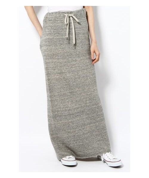 L’Appartement(アパルトモン)の「裏毛マキシスカート(ロング・マキシ丈スカート・レディース・グレーA・フリー)」の2枚目の写真