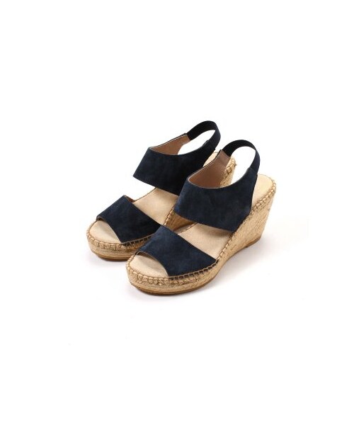 JOURNAL STANDARD（ジャーナルスタンダード）の「JUNCAL AGUIRRE スエード2ストエスパ（サンダル・ミュール・レディース・ベージュ/ネイビー/イエロー・36/37/38）」の4枚目の写真