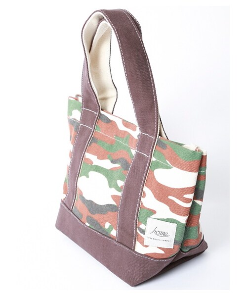 SEVENDAYS=SUNDAY（セブンデイズサンデイ）の「H カモフラトートバッグS（バッグ・ポーチ・レディース・グレー/グリーン・F）」の4枚目の写真
