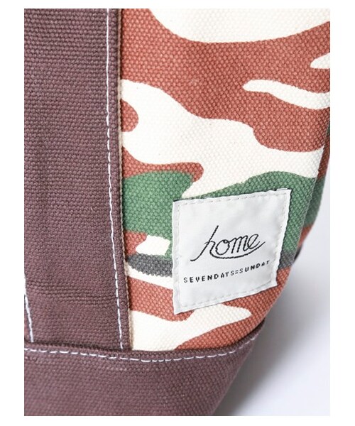 SEVENDAYS=SUNDAY（セブンデイズサンデイ）の「H カモフラトートバッグS（バッグ・ポーチ・レディース・グレー/グリーン・F）」の6枚目の写真
