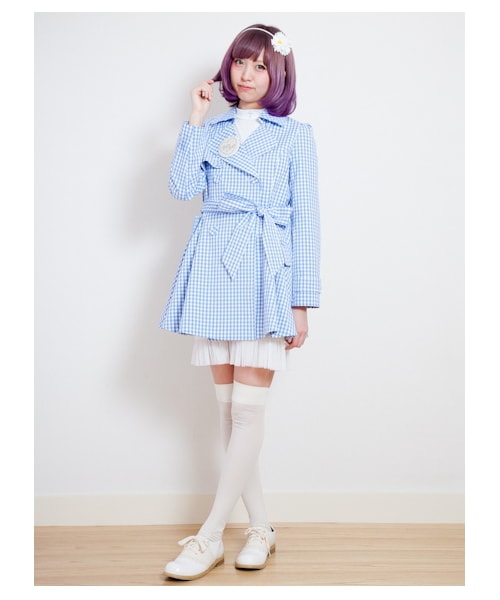 Ehyphen world gallery BonBon⭐ギンガムチェックコート E hyphen world gallery Bon Bon（イーハイフンワールド