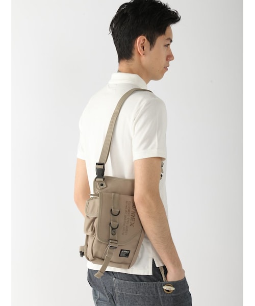 AVIREX(アヴィレックス)の「AVX348/レッグバッグ(ファッション雑貨・メンズ・SAND/BLACK/NAVY/BEIGE/KHAKI・F)」の6枚目の写真