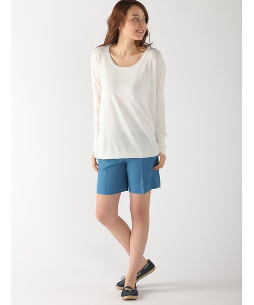 Rinajour（リナジュール）の「ドロップS P/O（トップス・レディース・OFF/WHITE/ORANGE/BLUE・F）」の2枚目の写真