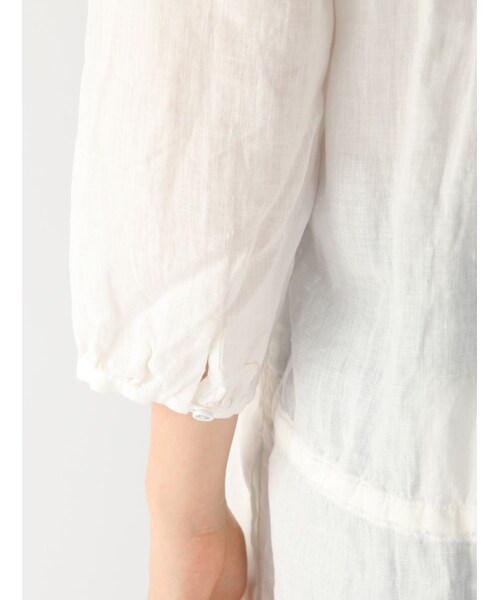 Rinajour（リナジュール）の「RINAフランダースリネンピンタック（ワンピース/ドレス・レディース・OTHER/WHITE/BLUE・F）」の9枚目の写真