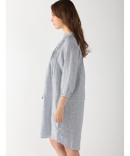 Rinajour（リナジュール）の「RINAフランダースリネンピンタック（ワンピース/ドレス・レディース・OTHER/WHITE/BLUE・F）」の21枚目の写真