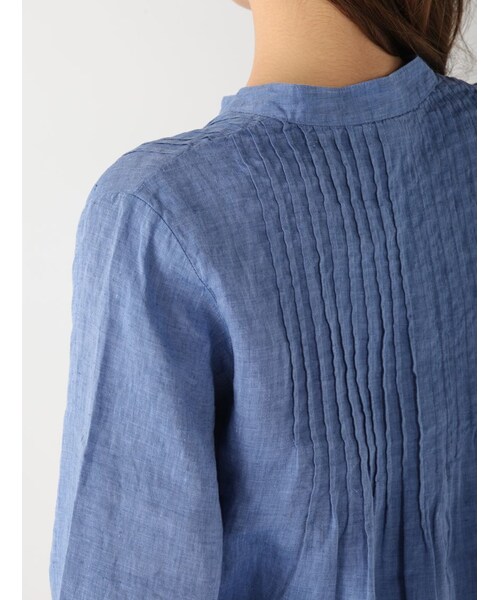 Rinajour（リナジュール）の「RINAフランダースリネンピンタック（ワンピース/ドレス・レディース・OTHER/WHITE/BLUE・F）」の19枚目の写真