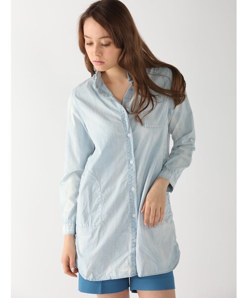 Rinajour（リナジュール）の「インディゴシャンブレーOP（ワンピース/ドレス・レディース・USED/HARD S/W・F）」の12枚目の写真