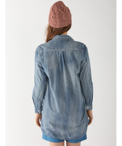 Rinajour（リナジュール）の「インディゴシャンブレーOP（ワンピース/ドレス・レディース・USED/HARD S/W・F）」の6枚目の写真