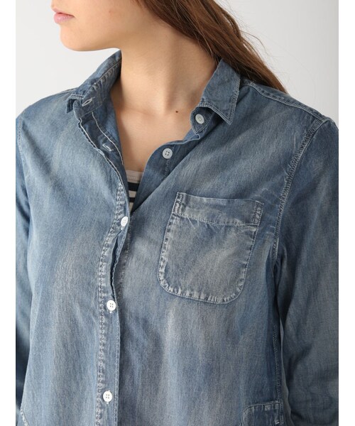 Rinajour（リナジュール）の「インディゴシャンブレーOP（ワンピース/ドレス・レディース・USED/HARD S/W・F）」の7枚目の写真