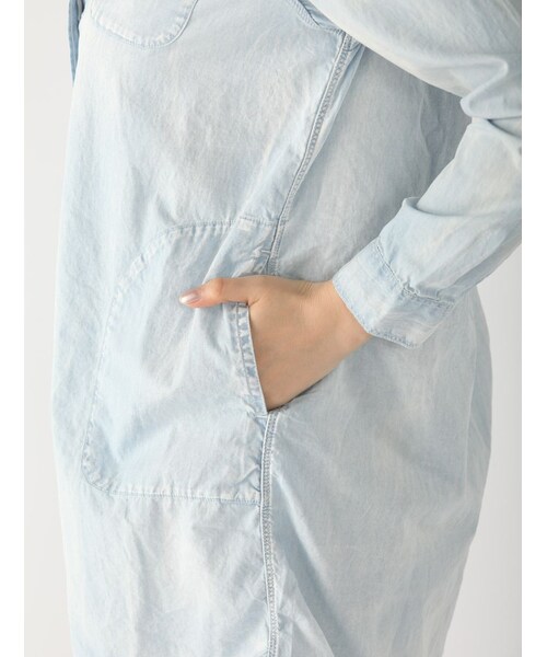 Rinajour（リナジュール）の「インディゴシャンブレーOP（ワンピース/ドレス・レディース・USED/HARD S/W・F）」の18枚目の写真