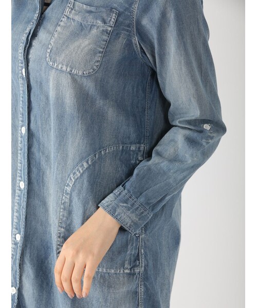 Rinajour（リナジュール）の「インディゴシャンブレーOP（ワンピース/ドレス・レディース・USED/HARD S/W・F）」の8枚目の写真