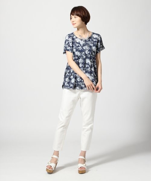 LEPSIM（レプシィム）の「デニムクロプトパンツ（パンツ・レディース・オフ/デニム（淡）/デニム（濃）・Ｍ/Ｌ）」の6枚目の写真