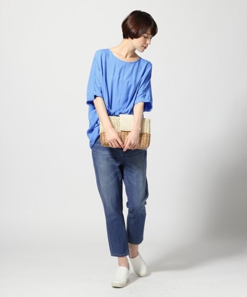 LEPSIM（レプシィム）の「デニムクロプトパンツ（パンツ・レディース・オフ/デニム（淡）/デニム（濃）・Ｍ/Ｌ）」の7枚目の写真