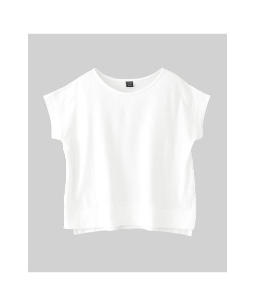 URBAN RESEARCH DOORS(アーバンリサーチドアーズ)の「裏毛半袖プルオーバー(トップス・レディース・ブルー/オフ/杢グレー・one)」の2枚目の写真