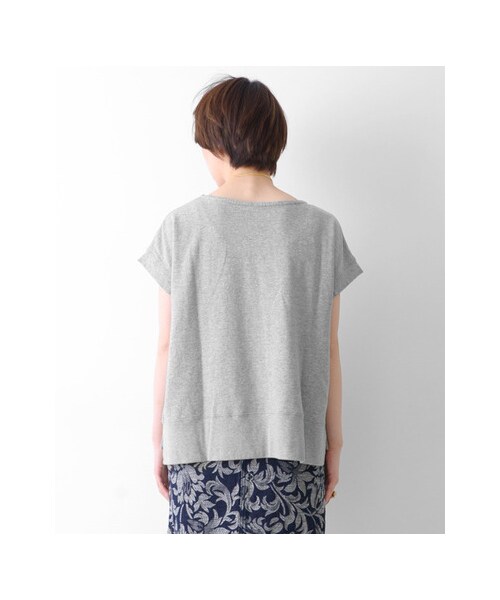 URBAN RESEARCH DOORS(アーバンリサーチドアーズ)の「裏毛半袖プルオーバー(トップス・レディース・ブルー/オフ/杢グレー・one)」の11枚目の写真