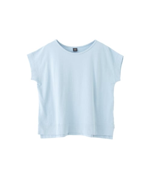 URBAN RESEARCH DOORS(アーバンリサーチドアーズ)の「裏毛半袖プルオーバー(トップス・レディース・ブルー/オフ/杢グレー・one)」の3枚目の写真