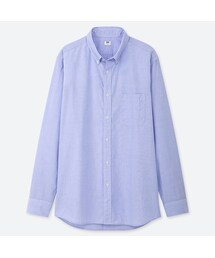 UNIQLO | エクストラファインコットンブロードシャツ（ボタンダウン・長袖）(シャツ/ブラウス)