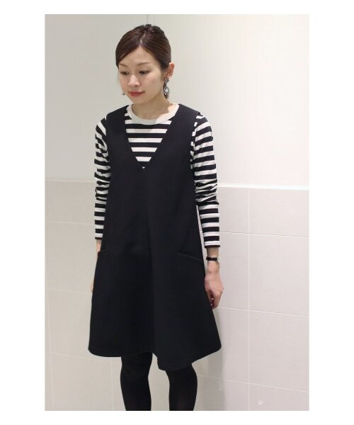 IENA（イエナ）の「ツイカチョウメンボーダー柄プルオーバー（カットソー・Ｔシャツ・レディース・ブラック/ネイビー/ブルー・フリー）」の17枚目の写真