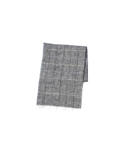 ［美品］spick&span大判チェックストール 予約》Spick & Span カシミヤチェックストール（ストール