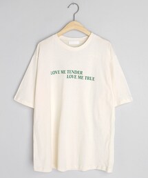 DHOLIC | LOVE MEレタリング半袖Tシャツ(Tシャツ/カットソー)