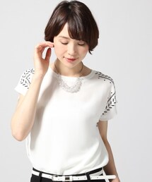 LEPSIM | ショルダーモチーフフレンチスリーブＴシャツ(トップス)