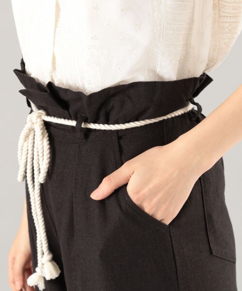 PAGEBOY（ページボーイ）の「【WEB先行予約】アサコンロープベルトパンツ２（パンツ・レディース・ホワイト/ブラック/ベージュ・F）」の15枚目の写真